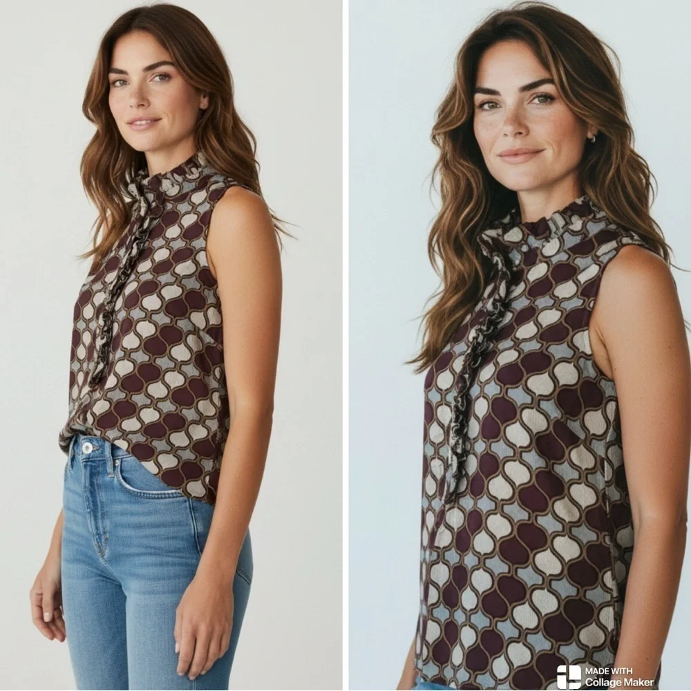 Tory Burch 100% silk shirt